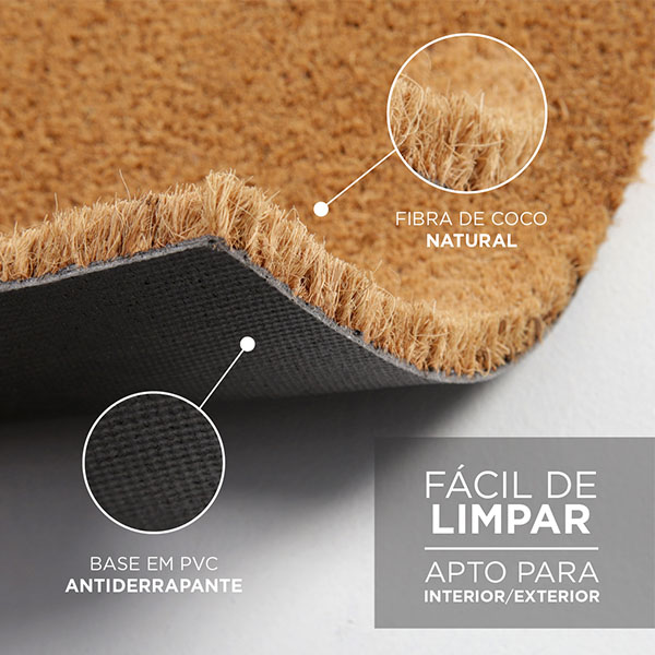 Capacho com Ilustração de Família de Costas e Texto Personalizado