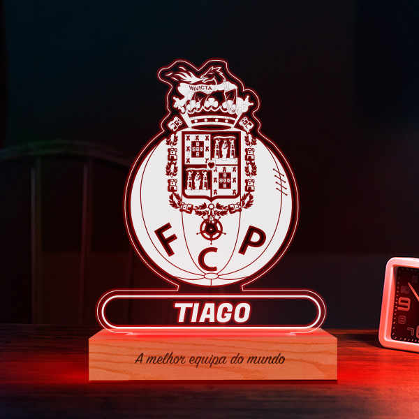 Lâmpada Escudo FC Porto personalizada