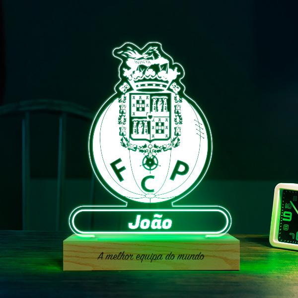 Lâmpada Escudo FC Porto personalizada