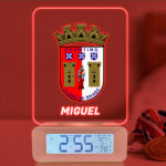 Miniatura de Relógio espertador com Luz com o Teu Escudo personalizado