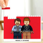 Puzzle de Blocos com Texto e Bonecos Lego personalizados Miniatura de Puzzle de Blocos com Texto e Bonecos Lego personalizados