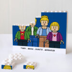 Miniatura de Puzzle de Blocos com Texto e Bonecos Lego personalizados