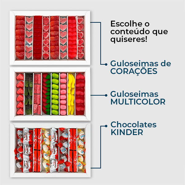 Caixa de Doces personalizada com Textos
