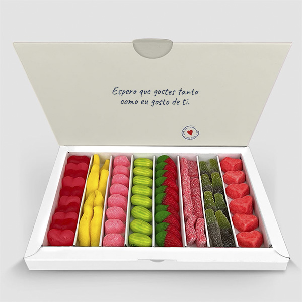 Caixa de Doces Postal personalizada com Foto e Textos
