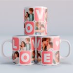 Miniatura de Caneca Love personalizada com 5 fotos