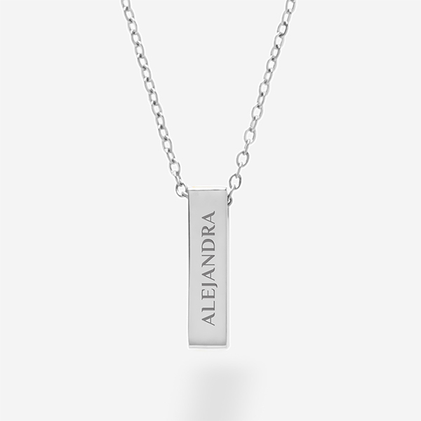 Colar Bloco com Texto personalizado