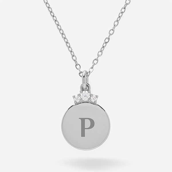 Colar com Brilhantes Superiores e Texto personalizado