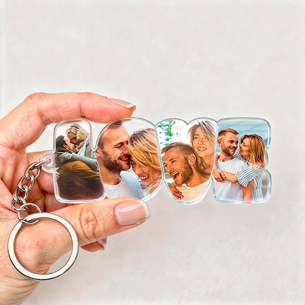 Porta-chaves LOVE com Fotos personalizadas