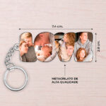 Miniatura de Porta-chaves LOVE com Fotos personalizadas