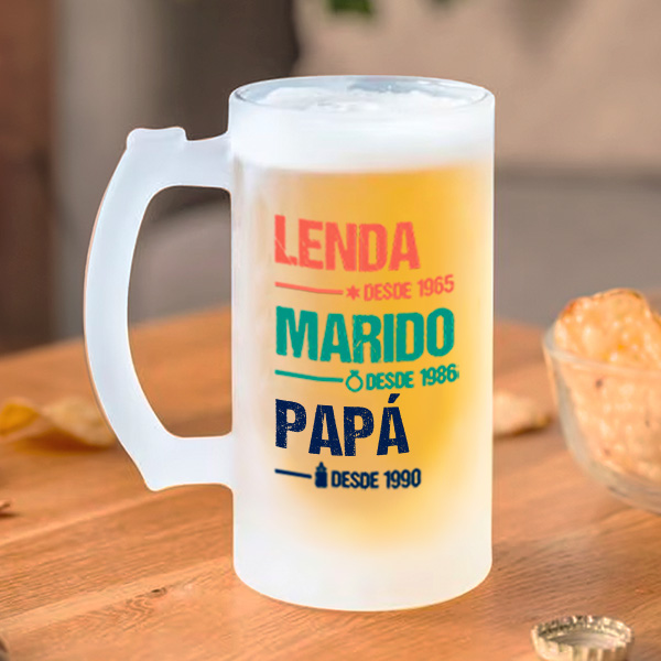 Caneca de Cerveja Lenda personalizada