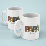 Miniatura de Caneca Papá Letras Coloridas com Nomes personalizada