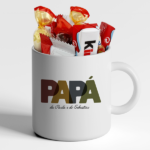 Miniatura de Caneca Papá Letras Coloridas com Nomes personalizada