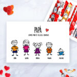 Caixa de Doces Bonecos com Texto personalizada Miniatura de Caixa de Doces Bonecos com Texto personalizada