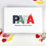 Miniatura de Caixa de Doces Papá Colorida personalizada