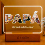 Miniatura de Candeeiro Papá com Fotos personalizada