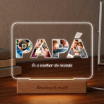 Miniatura de Candeeiro Papá com Fotos personalizada