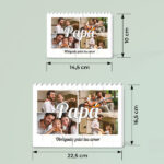 Miniatura de Puzzle Papá com Colagem de 4 Fotos Personalizadas