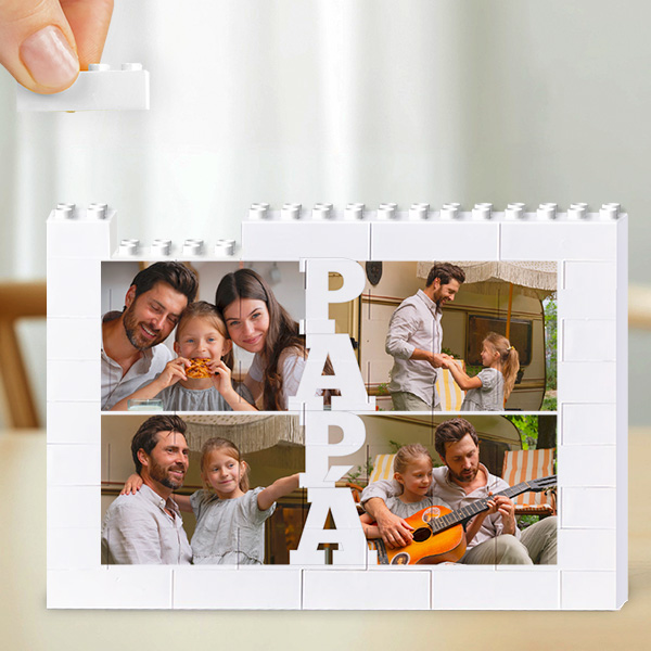 Puzzle Papá Vertical com Fotos Personalizadas