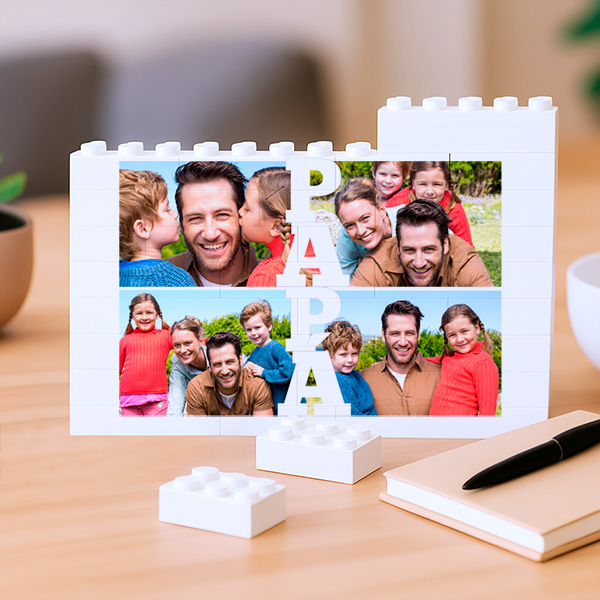 Puzzle Papá Vertical com Fotos Personalizadas