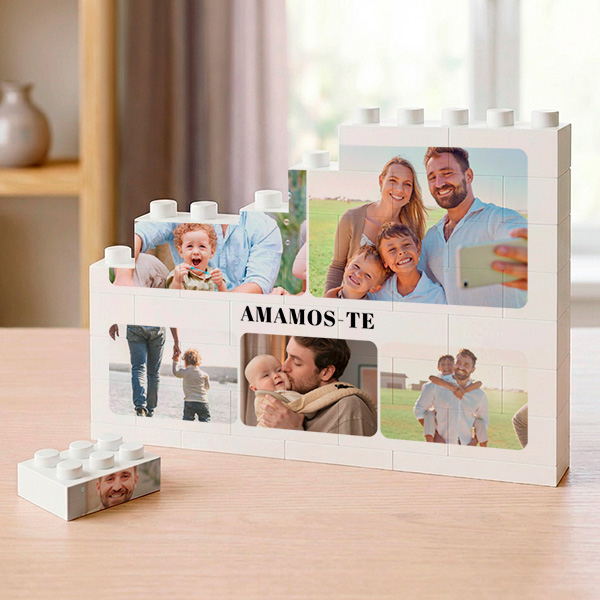 Puzle Retratos com Fotos e Texto Personalizado