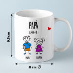 Miniatura de Caneca Bonecos com Texto personalizada