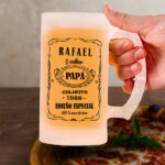 Miniatura de Caneca de Cerveja Etiqueta Whisky personalizada