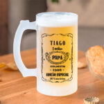 Miniatura de Caneca de Cerveja Etiqueta Whisky personalizada