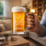 Miniatura de Caneca de Cerveja I Love Papá com Texto personalizado