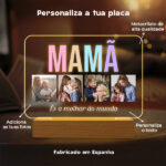 Miniatura de Candeeiro Mamã multicolor personalizado