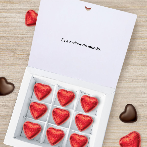 Caixa de Doces Mamã com Fotos nas Letras personalizada