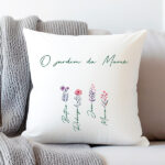 Almofada O Jardim da Mãe com Nomes personalizados Miniatura de Almofada O Jardim da Mãe com Nomes personalizados