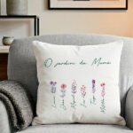 Miniatura de Almofada O Jardim da Mãe com Nomes personalizados