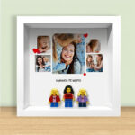 Miniatura de Quadro com Minifiguras Lego da Mãe com Fotografias personalizadas