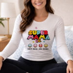 Miniatura de Pijama Super Mãe com Nomes personalizados