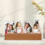 Miniatura de Placa Mamã com Base de Madeira e Foto personalizada