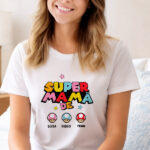 Miniatura de Pijama Super Mãe com Nomes personalizados