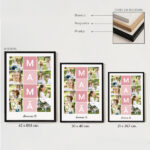 Miniatura de Póster para a Mãe com Quadros Cor-de-Rosa e Fotografias personalizadas