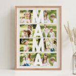 Miniatura de Póster Vertical para a Mãe com Fotografias personalizadas