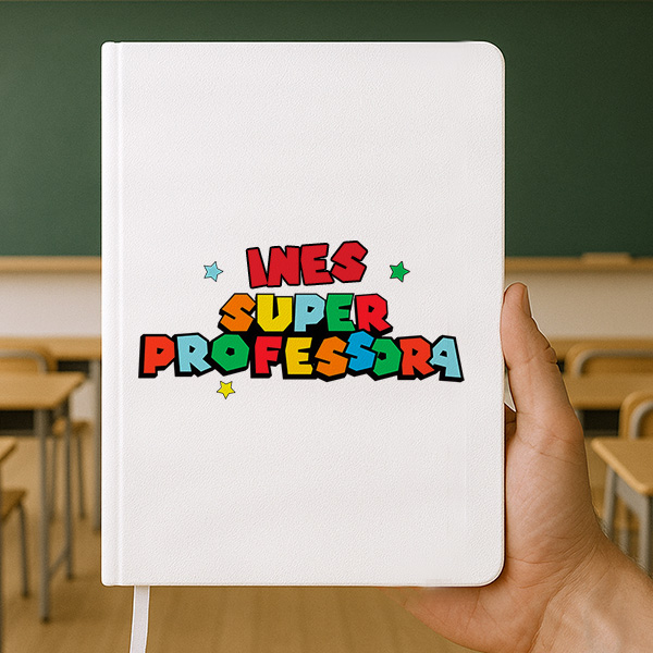 Caderno Super Professora com Nomes personalizados Caderno Super Professora com Nomes personalizados