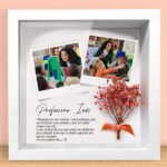 Moldura com Flores e Fotos Polaroid personalizadas Miniatura de Moldura com Flores e Fotos Polaroid personalizadas