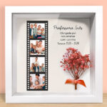 Moldura com Flores Estilo Rolo Fotográfico com Fotos personalizadas Miniatura de Moldura com Flores Estilo Rolo Fotográfico com Fotos personalizadas