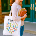 Miniatura de Tote Bag para Professores com Mãos e Nomes personalizados