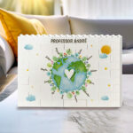 Miniatura de Puzzle de Blocos Planeta com Nomes personalizados