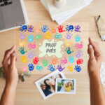 Miniatura de Placa Mãos com Nomes e Texto personalizada