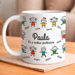 Caneca com Bonequinhos e Nomes personalizados Miniatura de Caneca com Bonequinhos e Nomes personalizados