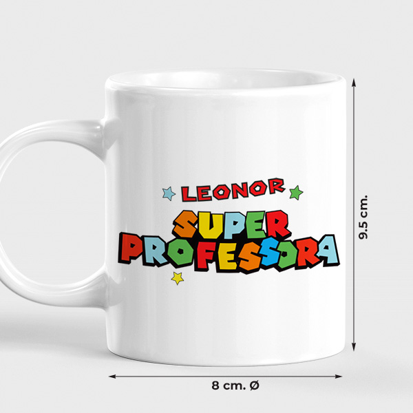 Caneca Super Profe com Nomes personalizados