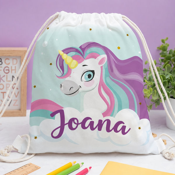 Pack Escolar Infantil Unicórnio Personalizado