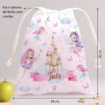 Miniatura de Saco de Lanche Infantil Fadas Personalizado