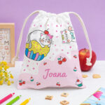 Miniatura de Saco de Lanche Infantil Gatinhos Personalizado