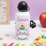 Miniatura de Garrafa Infantil Gatinhos Personalizada